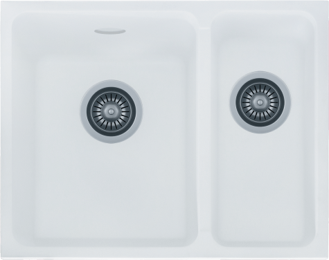 Zlewozmywak granitowy KGS U 60 1,5B PURE WHITE