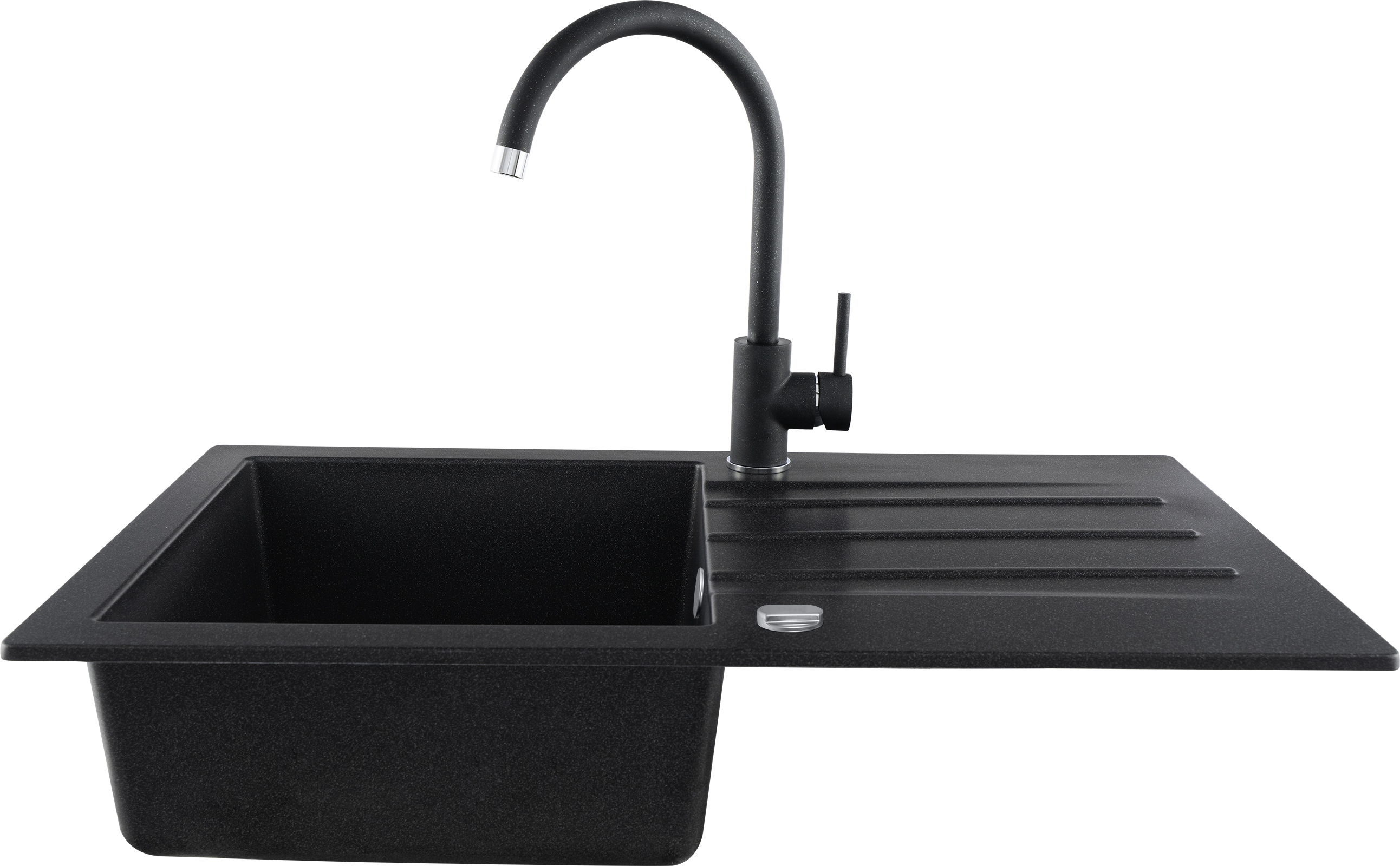 Buy Argo black granite sink 1 tray 48,5cm